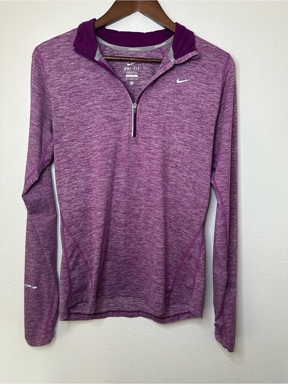 Nike Dri-Fit Purple Quarter-Zip Pullover